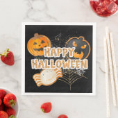 BLACK ORANGE HAPPY HALLOWEEN COOKIES SERVET (Insitu)