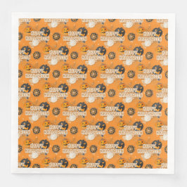 BLACK ORANGE HAPPY HALLOWEEN COOKIES SERVET