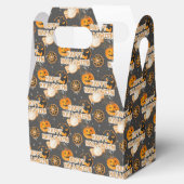 BLACK ORANGE HAPPY HALLOWEEN PUMPKINS SPIDERS BEDANKDOOSJES (Geopend)