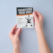 Black & Orange - Persoonlijke Trainer Flyer (Hand)