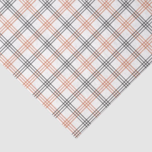 Black & Orange Striped Tissue Paper Tissuepapier (Detail)