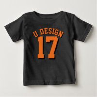 Black & Orange Toddler | Jersey Design-sport