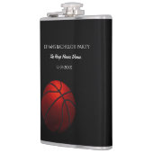 Black Oranje Basketbal thema feestweekend Heupfles (Links)