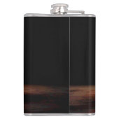 Black Oranje Basketbal thema feestweekend Heupfles (Achterkant)