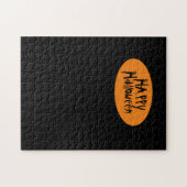Black Oranje Happy Halloween Frustrating Legpuzzel (Horizontaal)