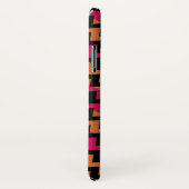 Black Oranje Pink Chevron Pattern Case-Mate iPhone Case (Achterkant / rechts)