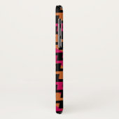 Black Oranje Pink Chevron Pattern Case-Mate iPhone Case (Achterkant/links)