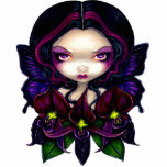 Black Orchid Fairy - gothische fee Fotosculptuur Staand Fotobeeldje<br><div class="desc">Black Orchid Fairy - onderdeel van mijn "Flowers"-serie.. deze prachtige, eyed fee portret is geaccentueerd met een van mijn favorieten - de mysterieuze Black Orchid! Technisch gezien zijn zwarte orchideeën meer van een diepe violette kleur, maar ze zien er zwart uit tot de bloemen gaan. Mijn eigen originele acrylschilderij. HERINNER:...</div>