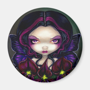 "Black Orchid Fairy" Magnet