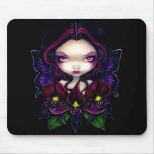 "Black Orchid Fairy" Mousepad Muismat