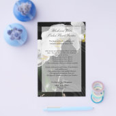 Black Orchid Flyer, Wedding Program, Menu of Ander (Enkel)