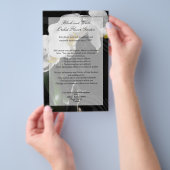 Black Orchid Flyer, Wedding Program, Menu of Ander (Hand)