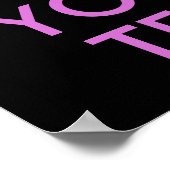 Black Orchid Keep Calm en Jouw tekst Poster (Hoek)