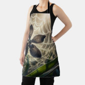 Black Orchid Spiderweb Floral Schort (Insitu)