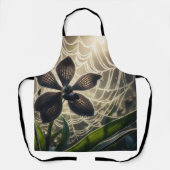 Black Orchid Spiderweb Floral Schort (Voorkant)