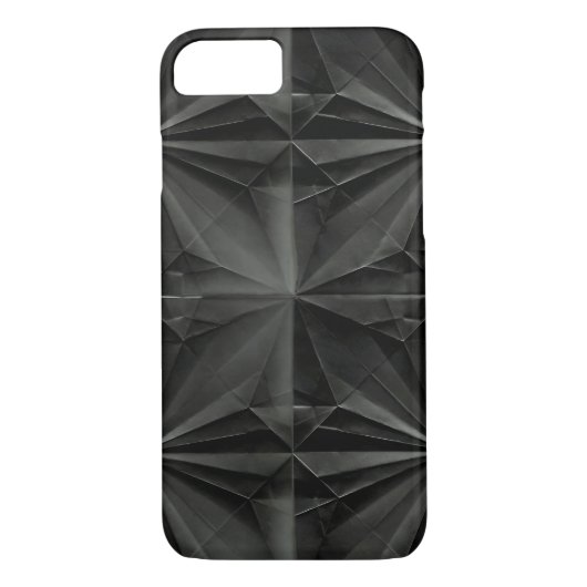 Black Origami Folded Paper Case-Mate iPhone Case (Achterkant)