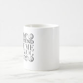 Black Ornament - Mijn beste vriend gaf me deze mok (Center)