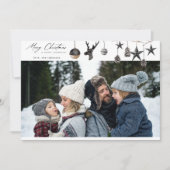 Black Ornaments & Para Photo Merry Kerstmis (Voorkant)