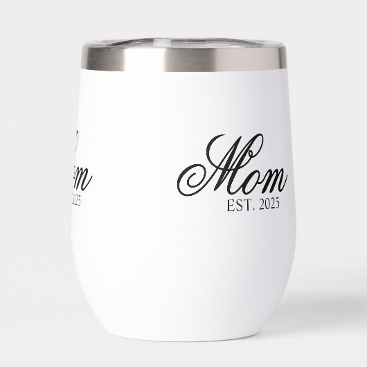 Black Ornate Script Established Mom (Achterkant)