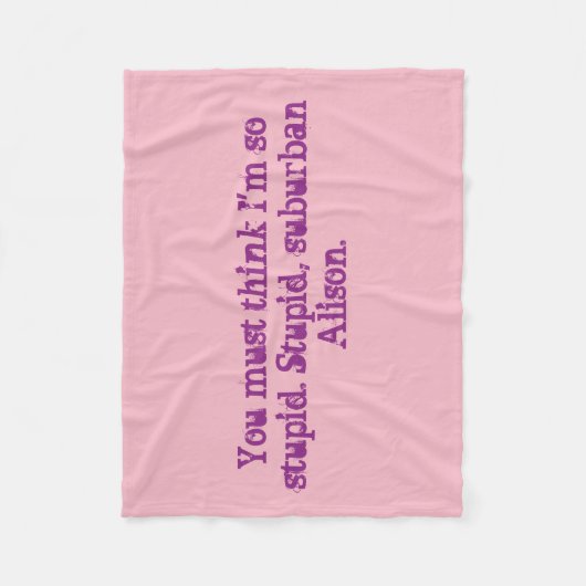 Black Orphan Alison Quote Blanket Fleece Deken (Voorkant)