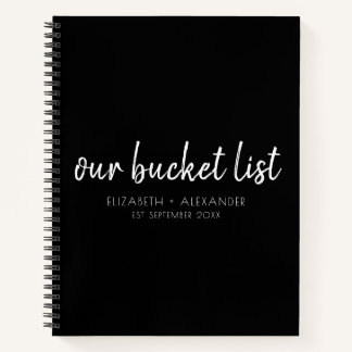 Black Our Bucket List Couples Keepomwille Journal Notitieboek