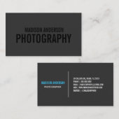 Black Out-fotografie | Visitekaartjes (Voorkant / Achterkant)