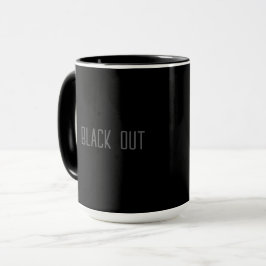 Black Out - Typografie Mok