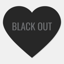 Black Out - Typografie Sticker