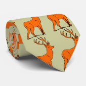Black Outline Oranje Buck Stropdas (Opgerold)