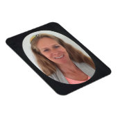 Black Oval Photo Lijst Magneet (Rechterzijde)
