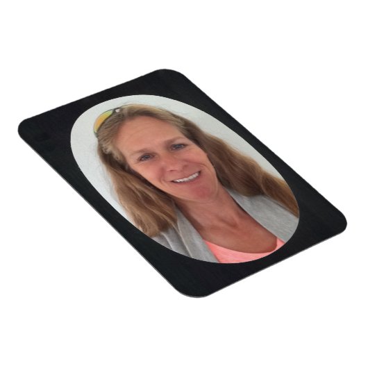 Black Oval Photo Lijst Magneet (Rechterzijde)