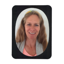 Black Oval Photo Lijst Magneet