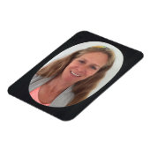 Black Oval Photo Lijst Magneet (Linkerzijde)