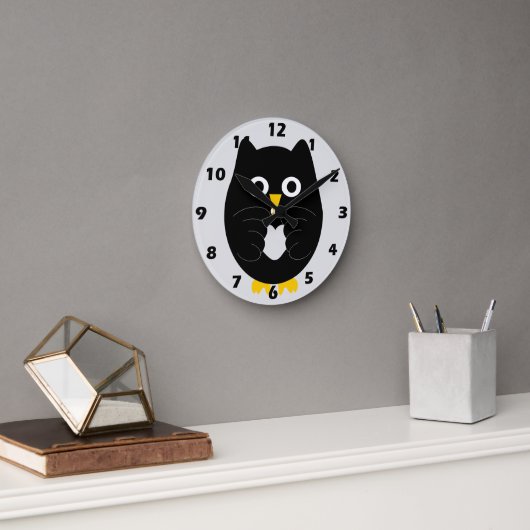 Black Owl Design Ronde Klok (Kantoor)