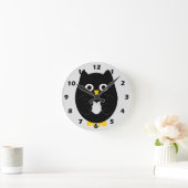 Black Owl Design Ronde Klok (Huis)
