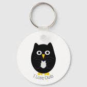 Black Owl Design Sleutelhanger (Voorkant)