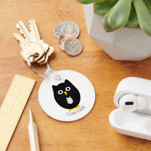 Black Owl Design Sleutelhanger