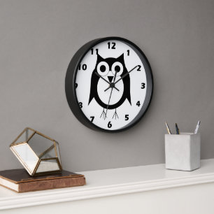 Black Owl Design Wall-klok