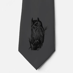 Black Owl   STROPDAS   Kool en zwart
