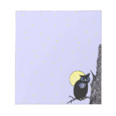 Black Owl Tree Moon Stars Notitieblok (Voorkant)