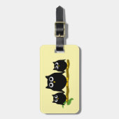 Black Owls Design Bagagelabel (Voorkant verticaal)