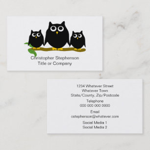 Black Owls Design Visitekaartje