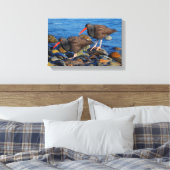 Black Oystercatcher See, Black Oystercatcher do Canvas Afdruk (Insitu (Slaapkamer))