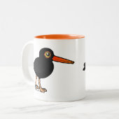Black Oystercatcher Tweekleurige Koffiemok (Voorkant links)