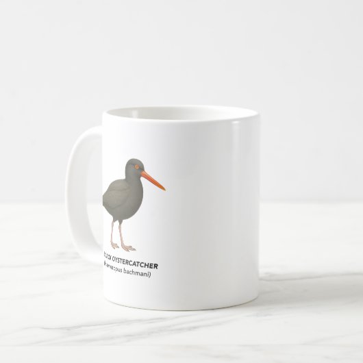 Black Oystercatcher - Vogels van Californië Koffiemok (Voorkant links)