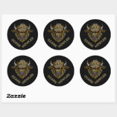 Black Ozark Howler Ronde Sticker (Vel)