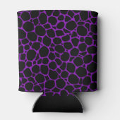 Black Paars Animal Print Monogram Koelbox Blikjeskoeler (Achterkant)