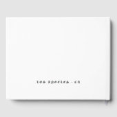 Black Paars en Silver Floral Gothic Wedding Gastenboek (Achterkant)