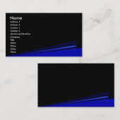 Black Page Curl-profielkaart Visitekaartje (Voorkant / Achterkant)