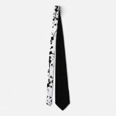 Black Paint Splatter Necktie Stropdas (Achterkant)